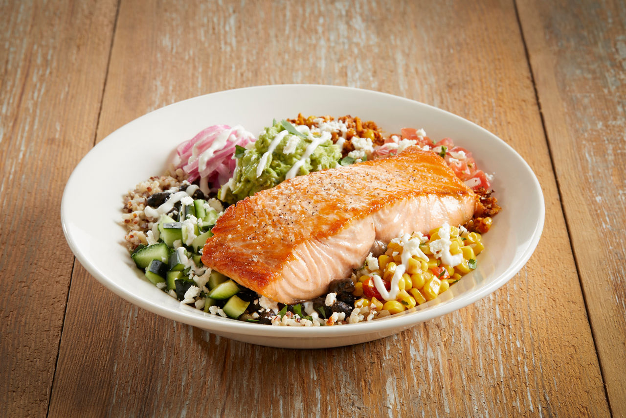 BJ's Brewhouse Bowl with Salmon* image
